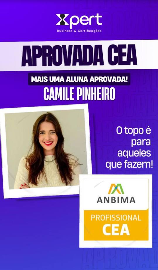 Camile Pinheiro — Aprovada CEA